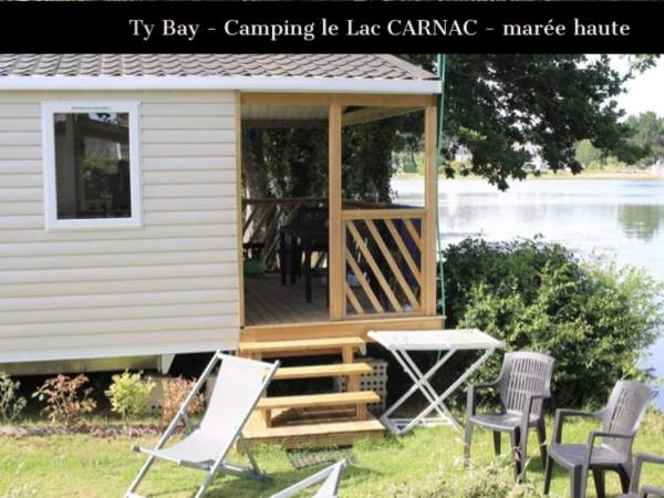 extérieur marée haute morbihan locatif mobilhome ty bay