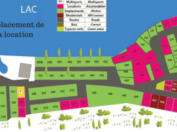 plan du locatif mobil home ty bay carnac