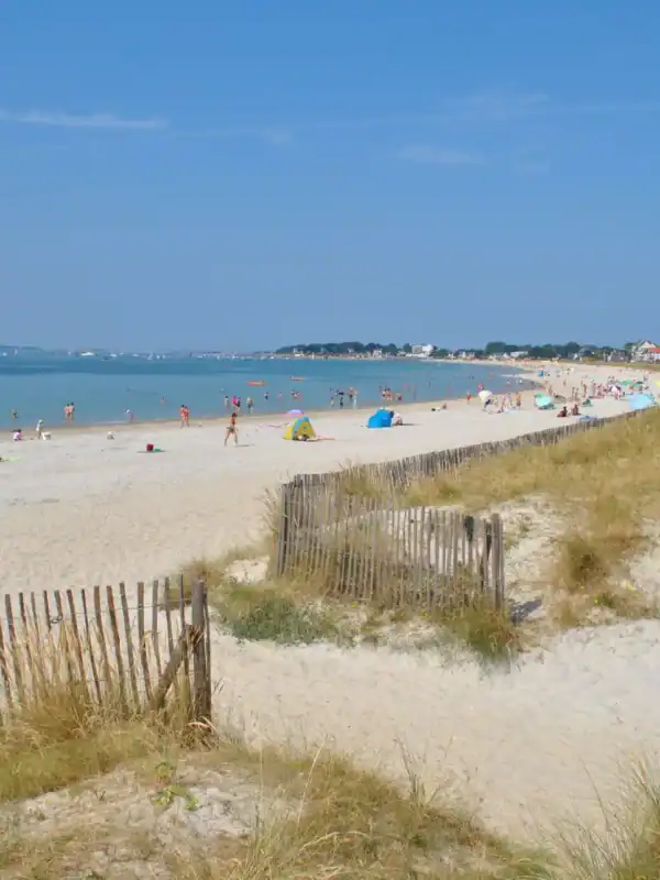 La grande plage de Carnac, à quelques kilomètres du camping le Lac